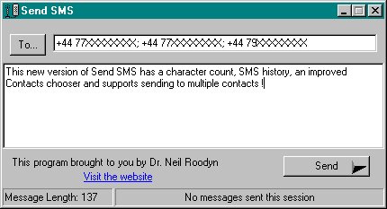 New version of SendSMS