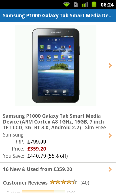 Samsung Galaxy Tab Price Drop