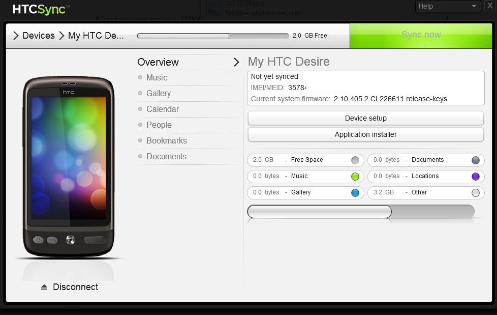 New HTC Sync version now available