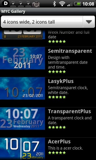 Make your own clock widget