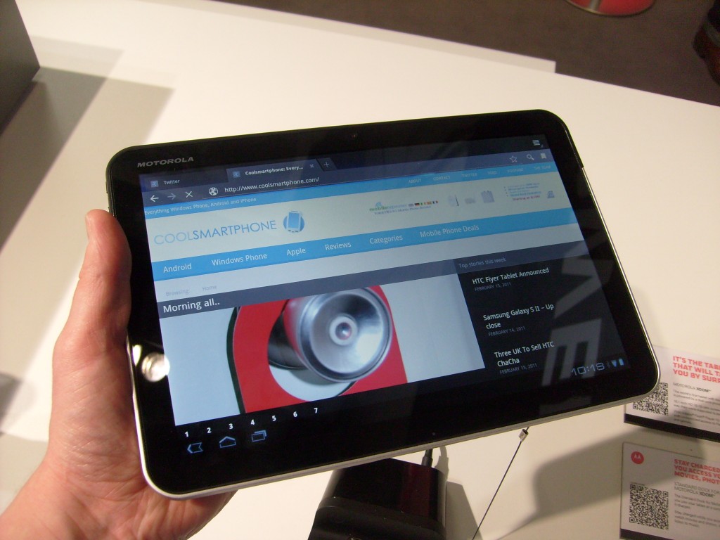 Motorola XOOM – Up close