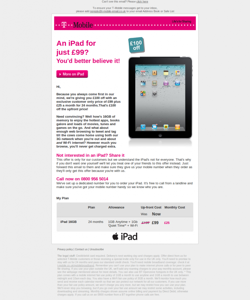An iPad for just £99? Youd better believe it.
