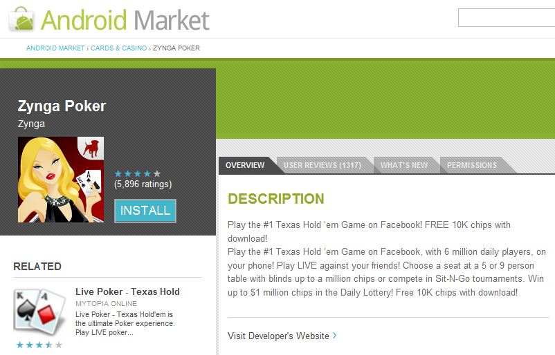 Android Web Store Launches