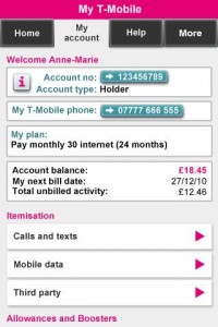 Track your spending with My T Mobile