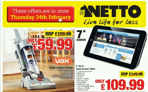 7 Android Tablets, now from Netto too