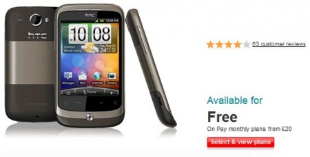 HTC Wildfire S appears on Vodafone website