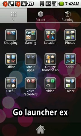 first look: Go Launcher EX