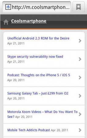 Coolsmartphone goes mobile