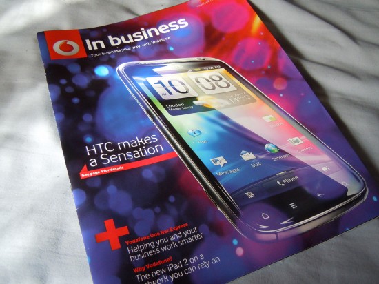 HTC Sensation Appears In Vodafone Brochures