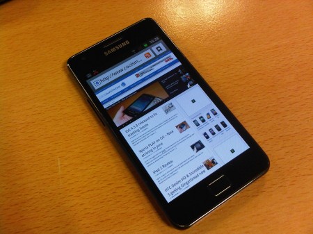 Samsung Galaxy S II on test