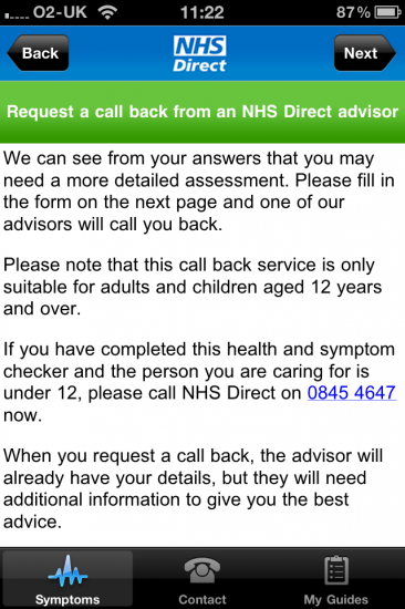 NHS Direct, now for iPhone too