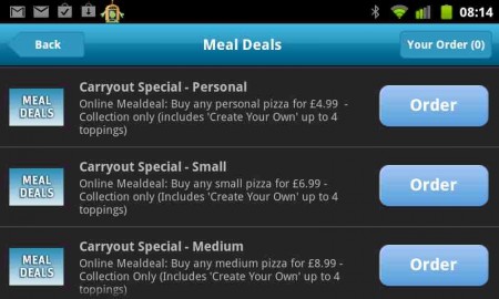 Dominos release pizza delivery app for Android