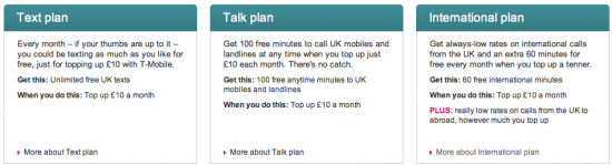 New T Mobile PAYG Plans