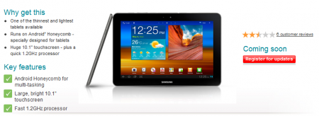 Vodafone to offer the thinner Galaxy Tab after all.