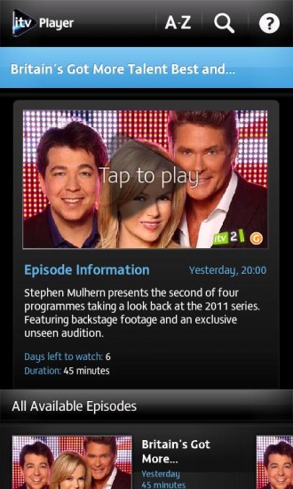 ITV Player app now available for Android