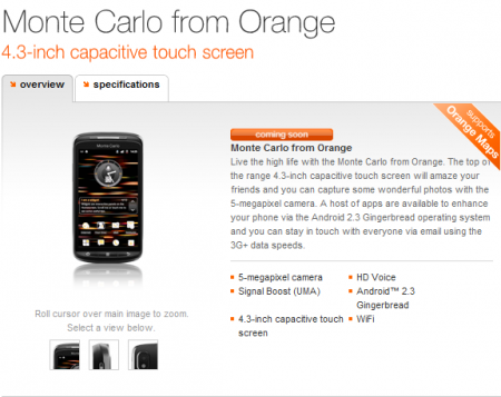 Orange Monte Carlo listed  as Coming Soon.