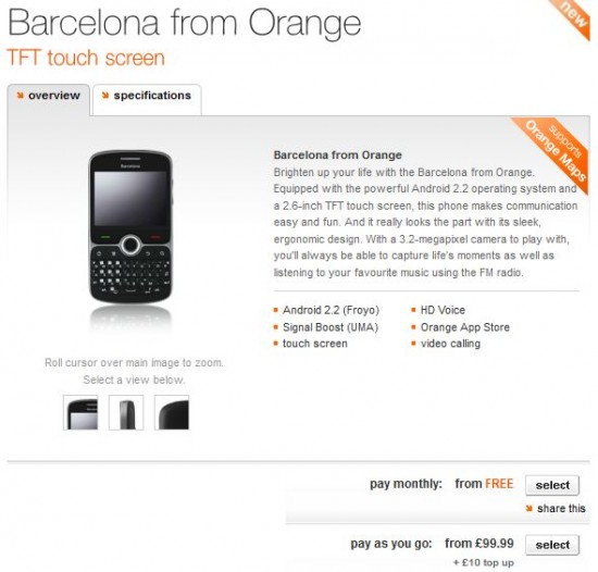 Orange Barcelona now available