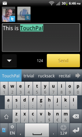 Introducing Touchpal keypad for Android.