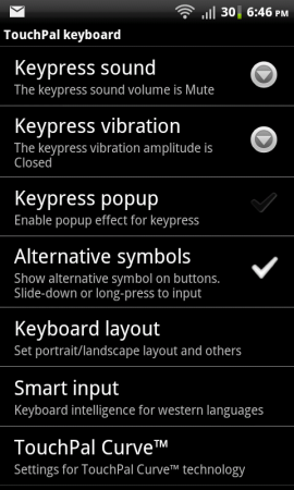 Introducing Touchpal keypad for Android.