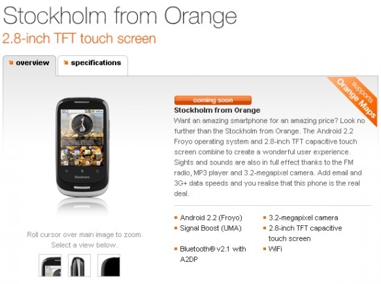 Orange Stockholm shows up online