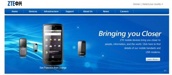 ZTE Launch new UK website