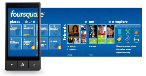 Foursquare for Windows Phone 7 rereleased