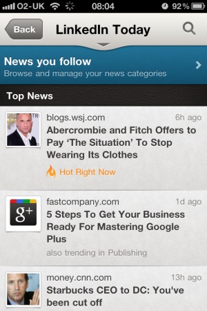 LinkedIn reworks its iPhone app from the ground up