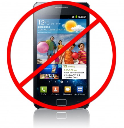 Samsung Galaxys banned from sale in Europe 