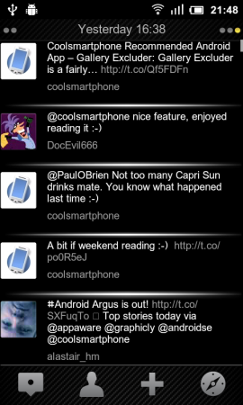 Coolsmartphone Recommended Android App   Tweetdark