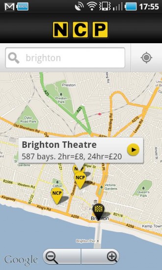 Find a parking space easier with the NCP Android app