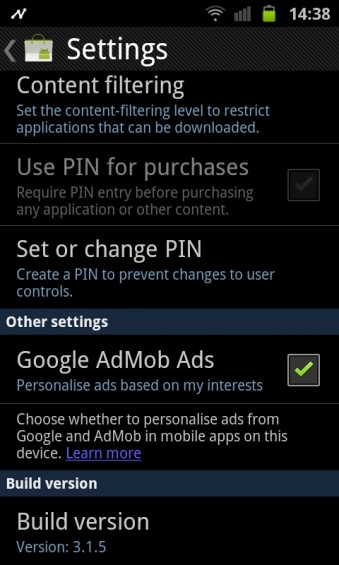 Android Market 3.1.5 Available