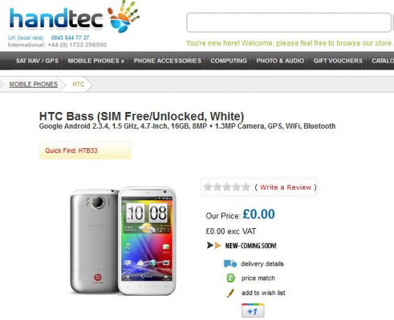HTC Runnymede to arrive in Europe as the HTC Bass?
