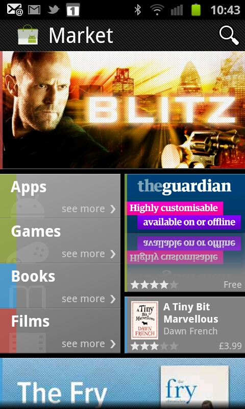 Films now available to purchase from Android Market