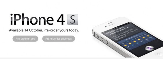 iPhone 4S Available to pre order on Vodafone