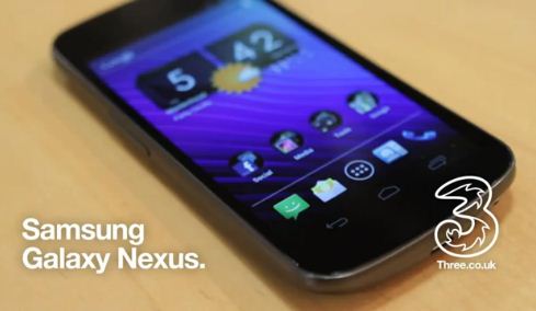Three To Sell Samsung Galaxy Nexus