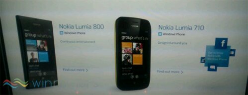 Nokia Lumia 710 and 800 leaked