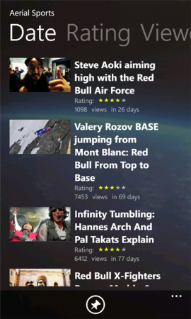 Coolsmartphone Recommended Windows Phone App   Red Bull TV