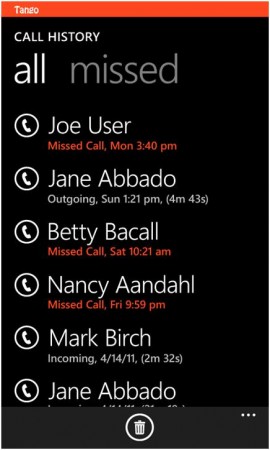 Tango video calling app released for Windows Phone.