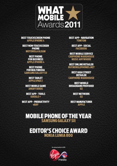 Galaxy SII wins Phone of the Year.. yet again