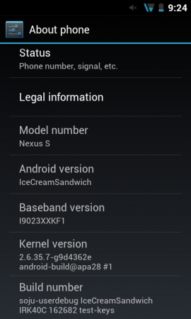 Samsung Nexus S gets a taste of Ice Cream Sandwich