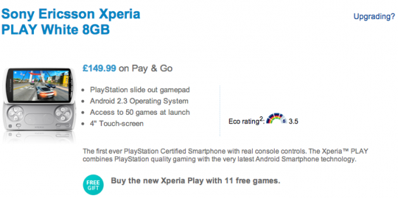 Xperia Play For A Bargain £149.99!