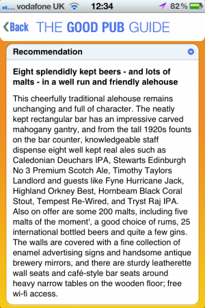 App Review   The Good Pub Guide 2012