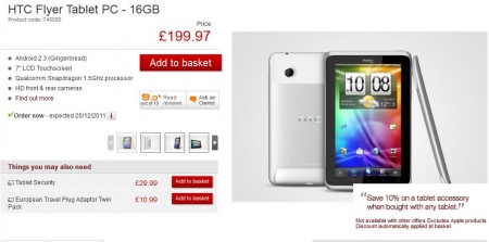 HTC Flyer at Dixons   Now even cheaper
