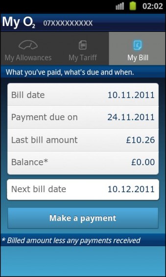 My O2 App Lands On Android