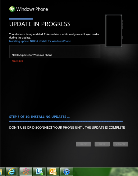 Update for Lumia 800