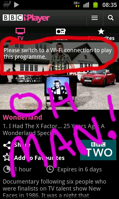 BBC iPlayer now streams over 3G