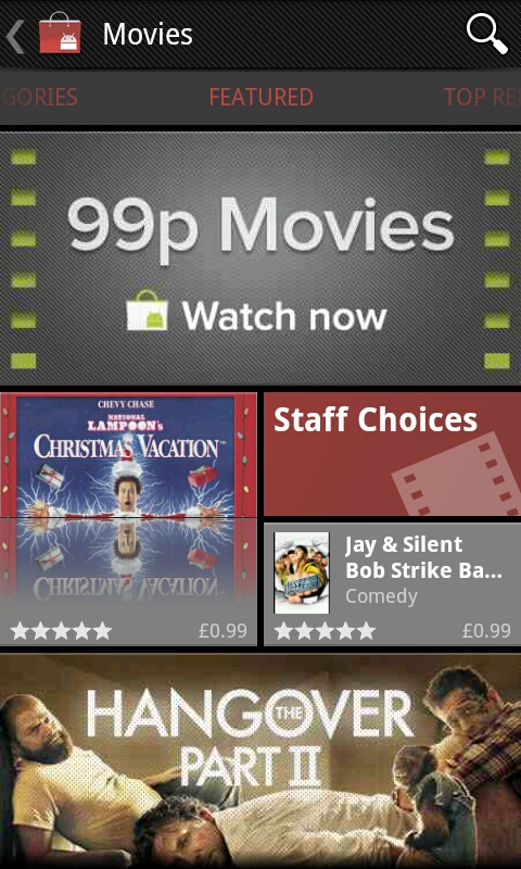 99p Movies available to rent