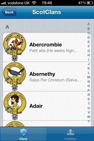 App Review   Scottish Clans