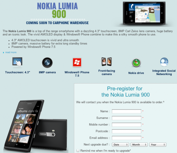 Nokia Lumia 900 Hitting the UK in June!