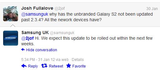Samsung Galaxy S2 Unbranded Update.. Update 